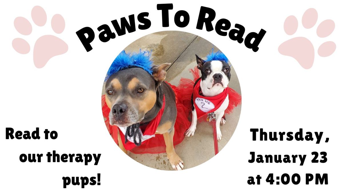 Paws to Read Therapy Dogs