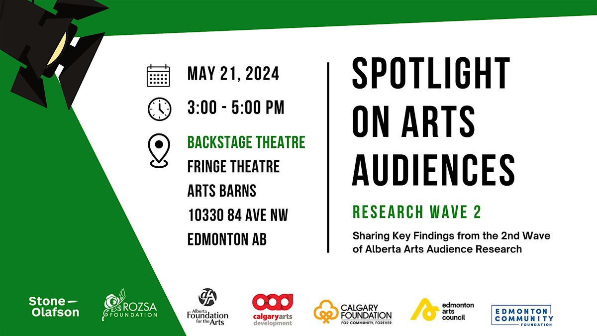 Spotlight on Arts Audiences Wave #2 Edmonton