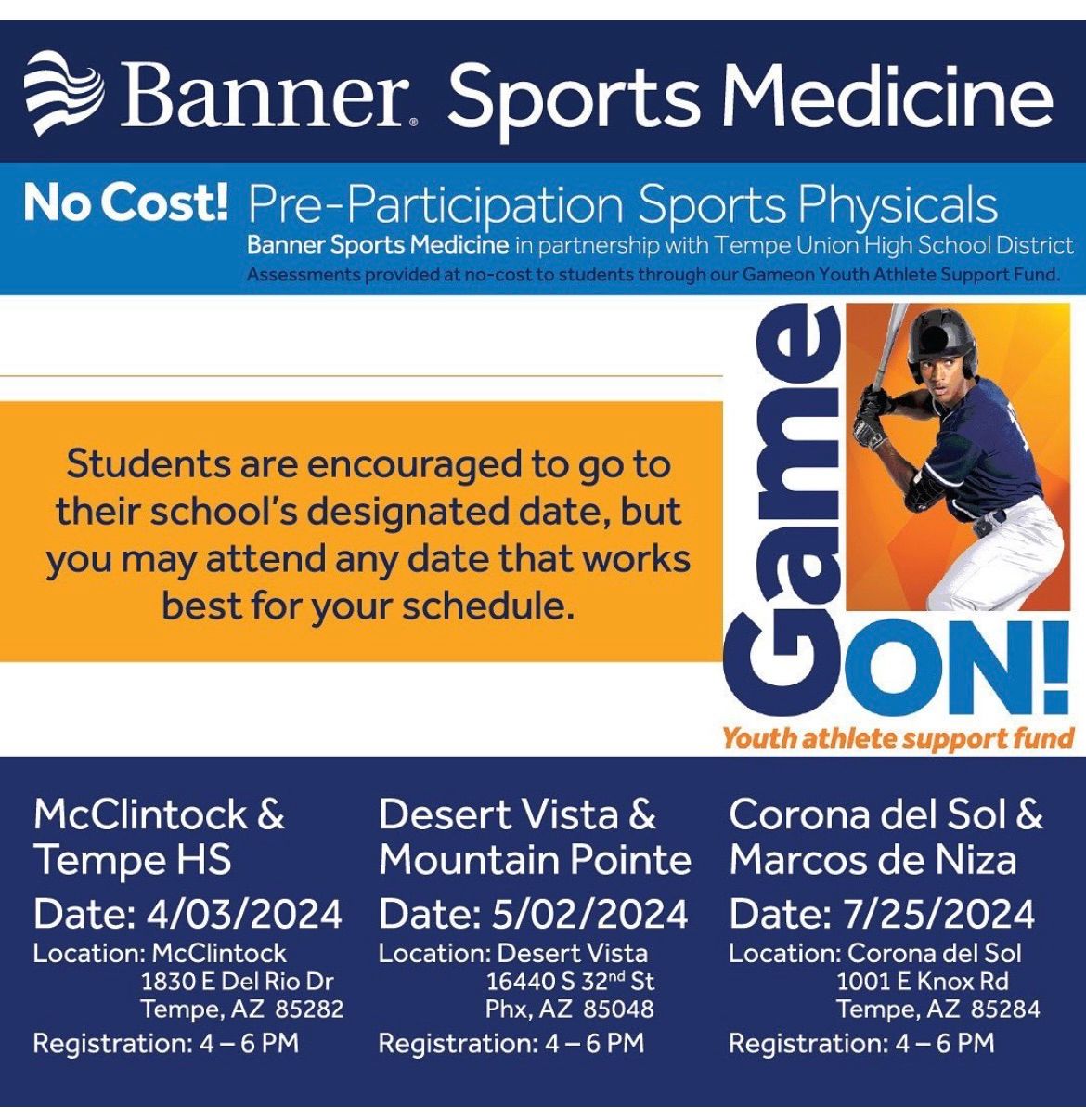 Free Sports Physicals