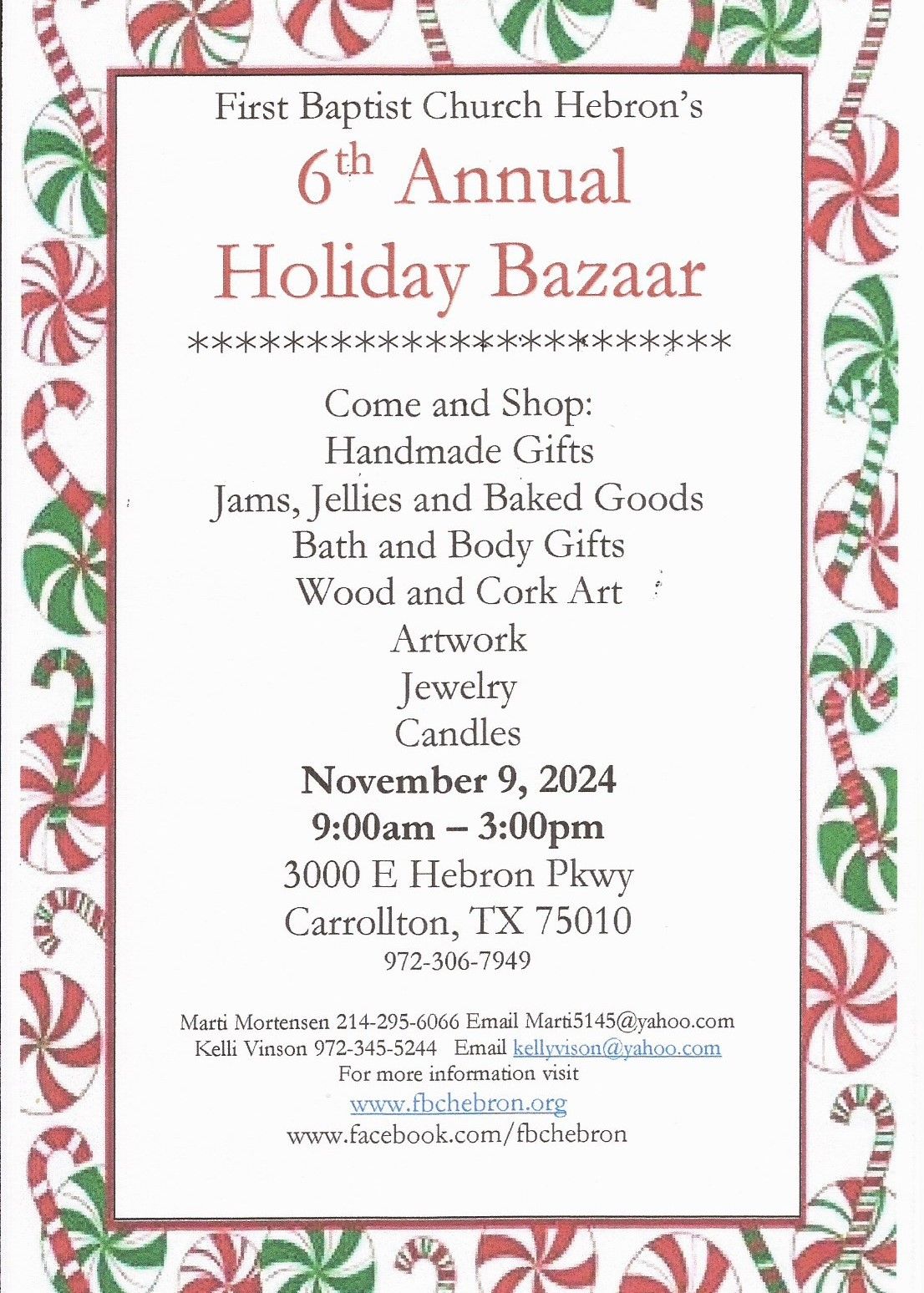 6th Annual Holiday Bazaar