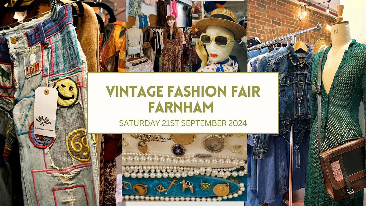 Vintage Fashion Fair Farnham September 2024