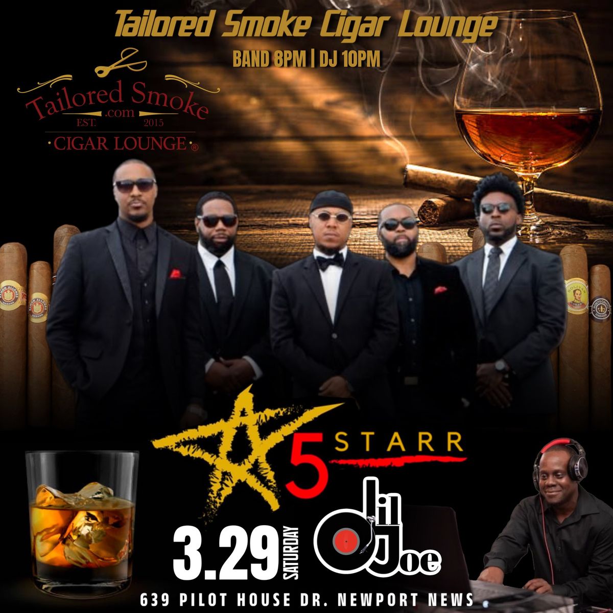 5Starr Live @Tailored Smoke Newport News 