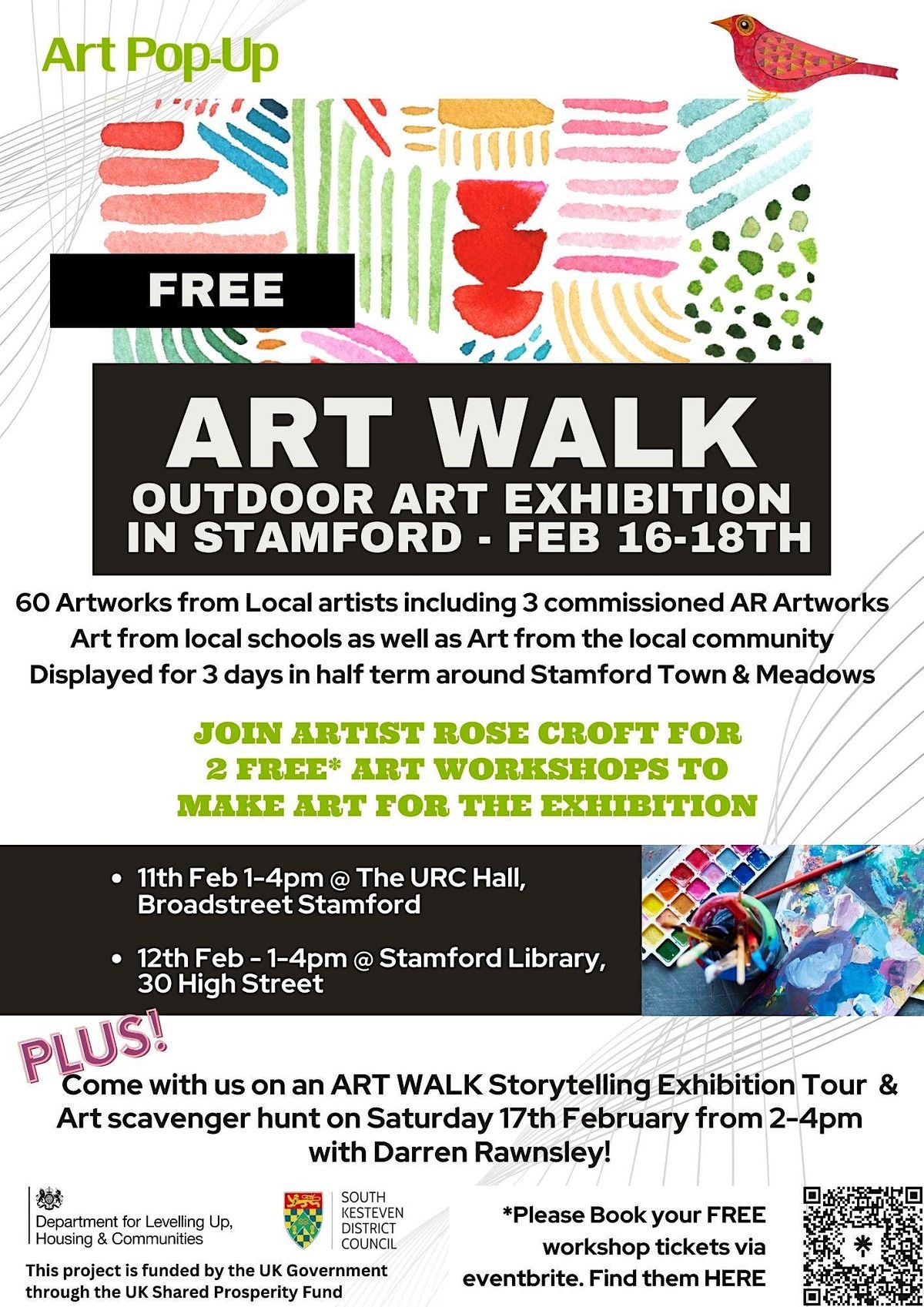 Pop Up Art Trail Storytelling Walk & Scavenger Hunt