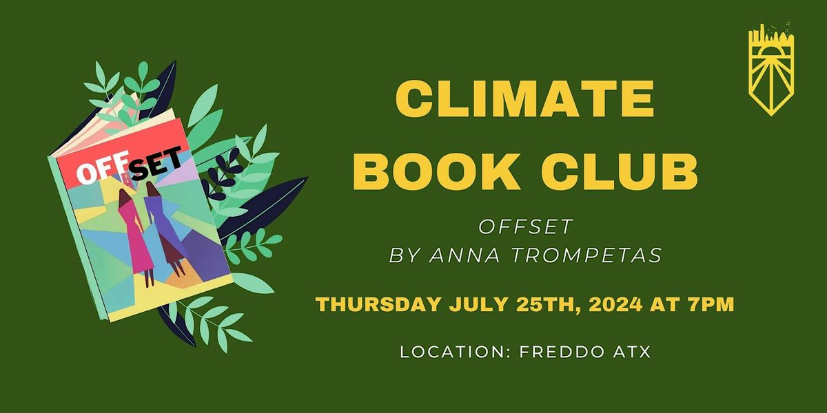 Climate Book Club July 2024: Offset by Anna Trompetas