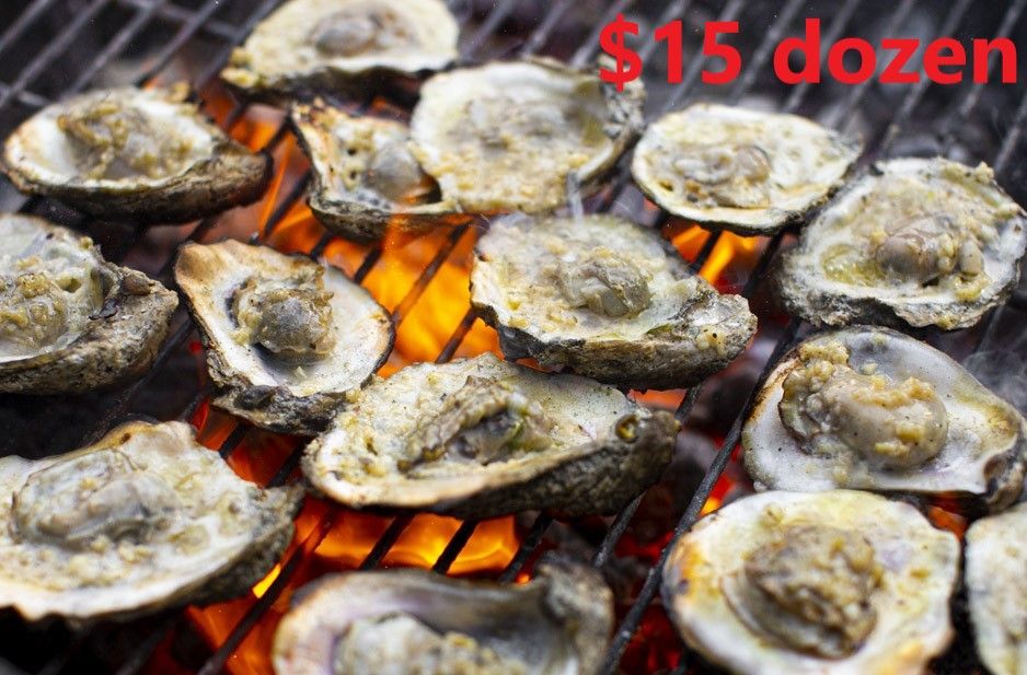 $15.00 Chargrilled Oysters