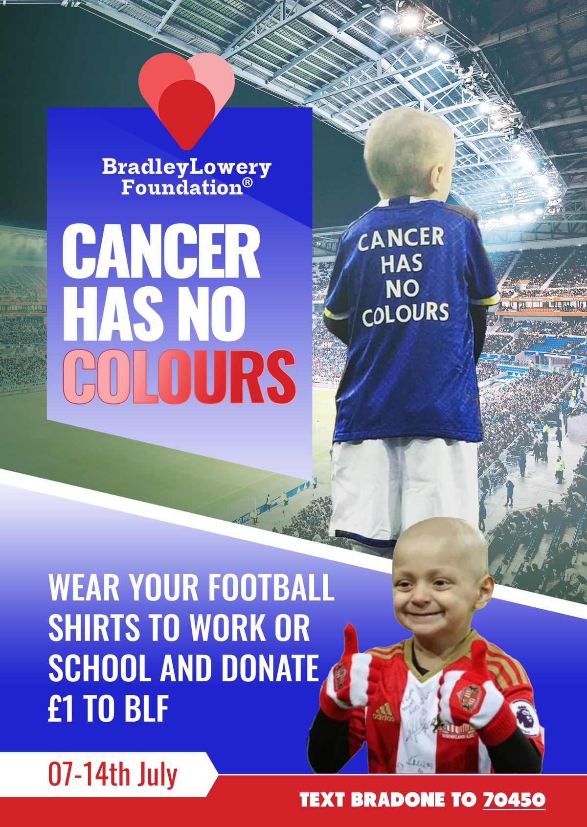 Bradley Lowery ' Cancer has no colours'