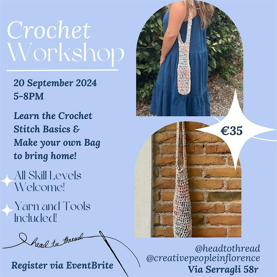 Crochet Workshop-Make your own Wine Bag!