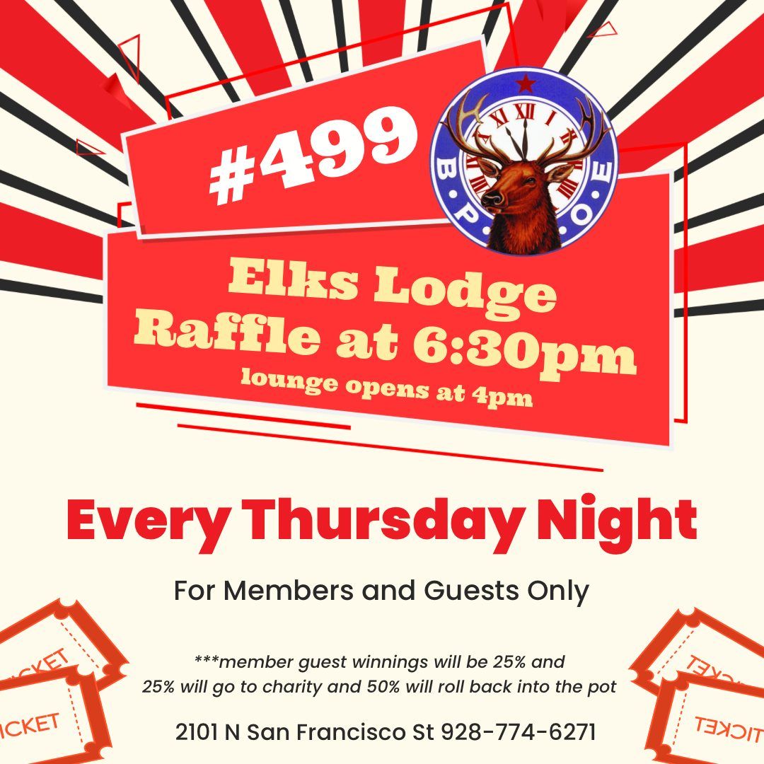 #499 Four of Hearts Raffle and Thursday Night Kitchen Specials (For Members and Guests)