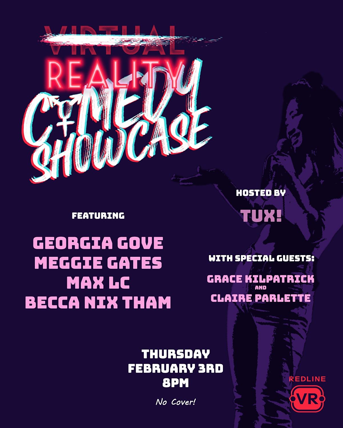 RedlineVR Reality Comedy Showcase - 1st Thurs of Every Month
