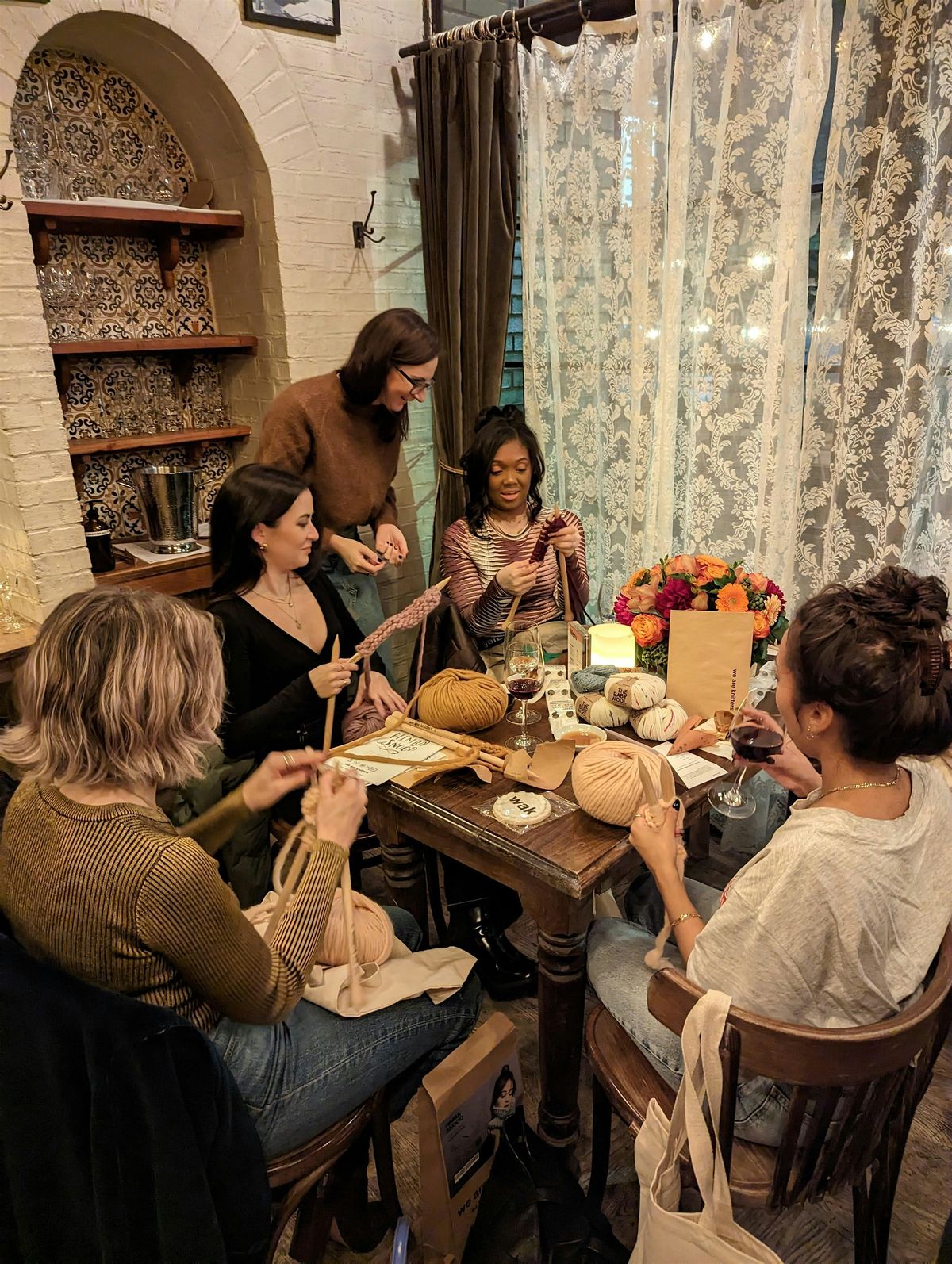 Knitting Party with Leeanna @La Bottega Caffe, Florida, USA