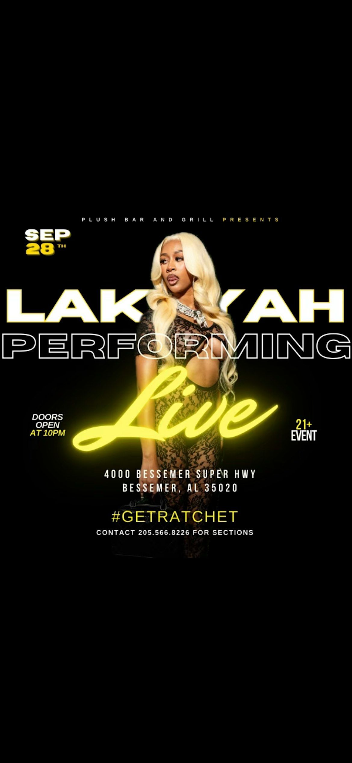 LAKEYAH PERFORMING LIVE AT PLUSH BAR & GRILL