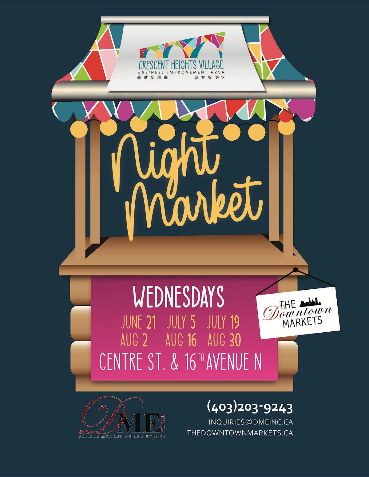 Crescent Heights Night Market Fest, Centre St & 16 Avenue Northeast