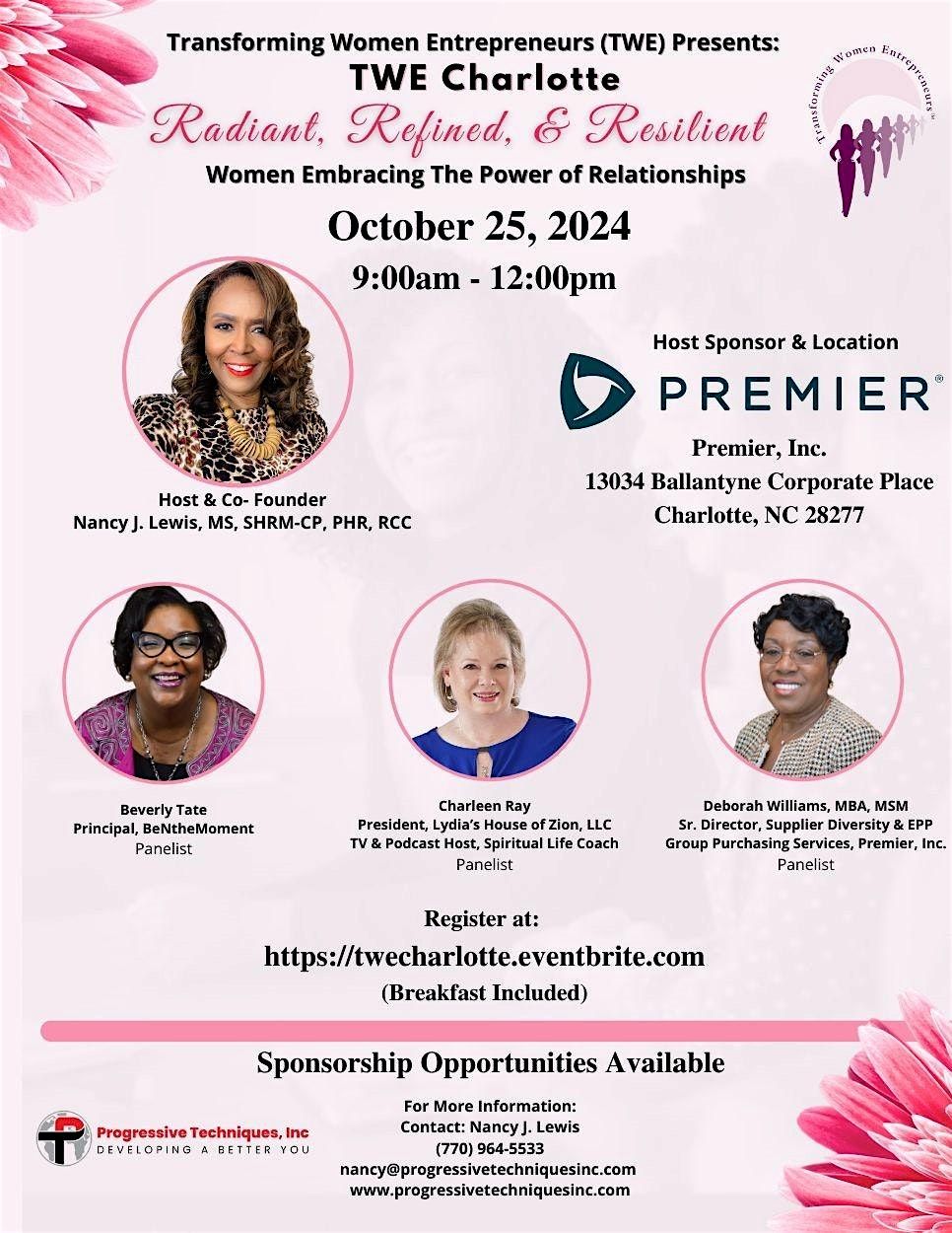 Transforming Women Entrepreneurs (TWE) - Charlotte