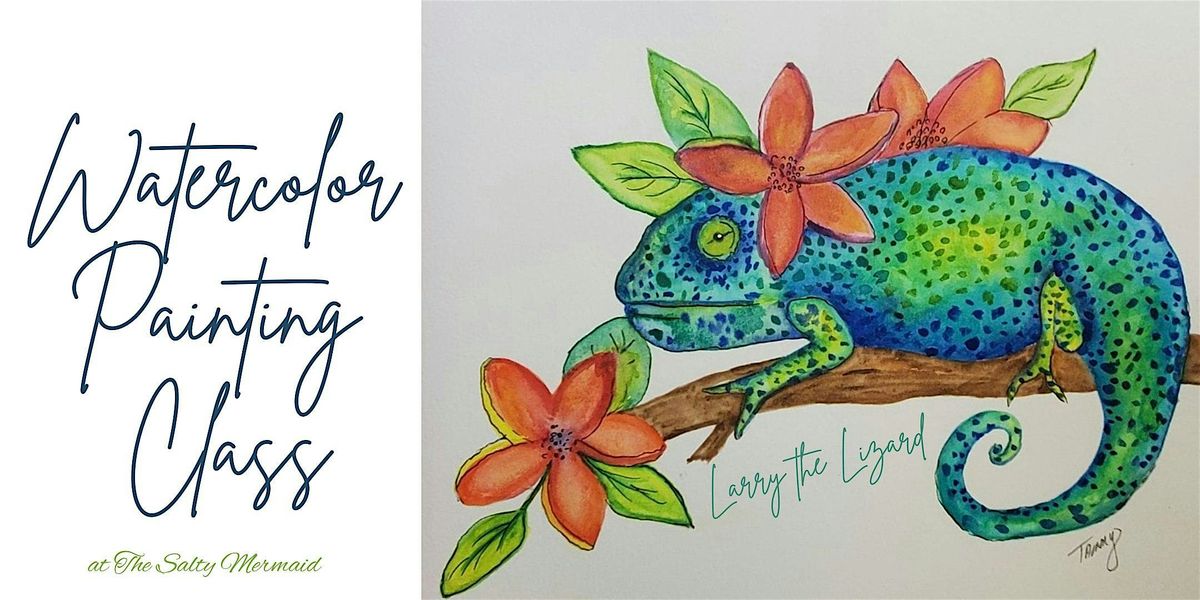 Watercolor Lizard Painting Class