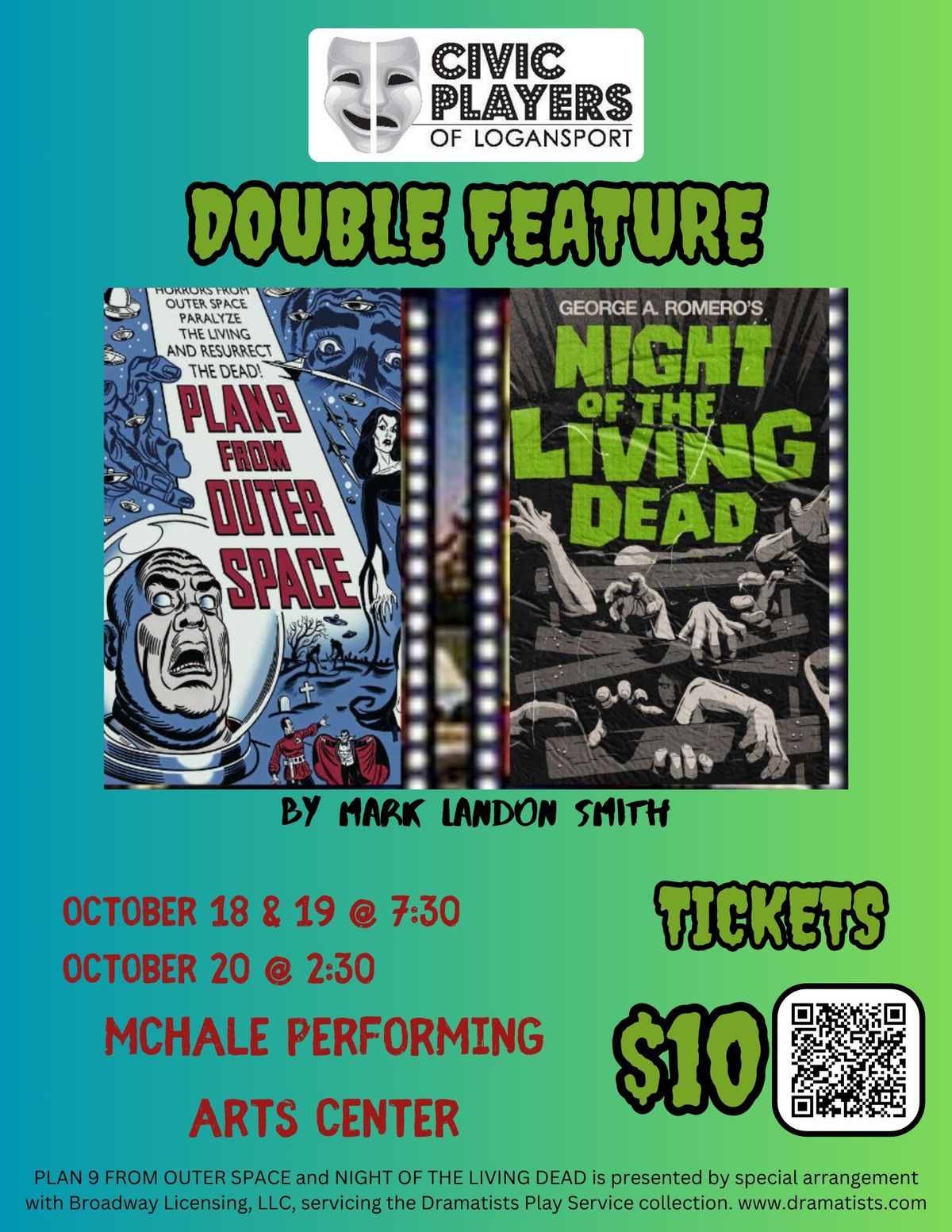 CPL DOUBLE FEATURE: Plan 9 & Night of the Living Dead