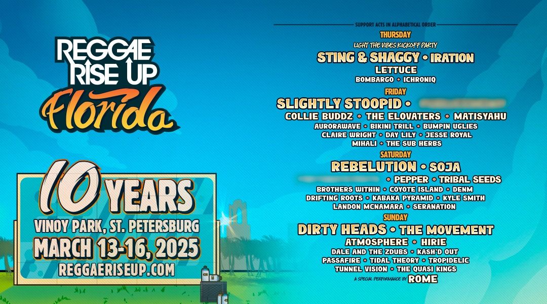 Reggae Rise Up Florida Festival 2025