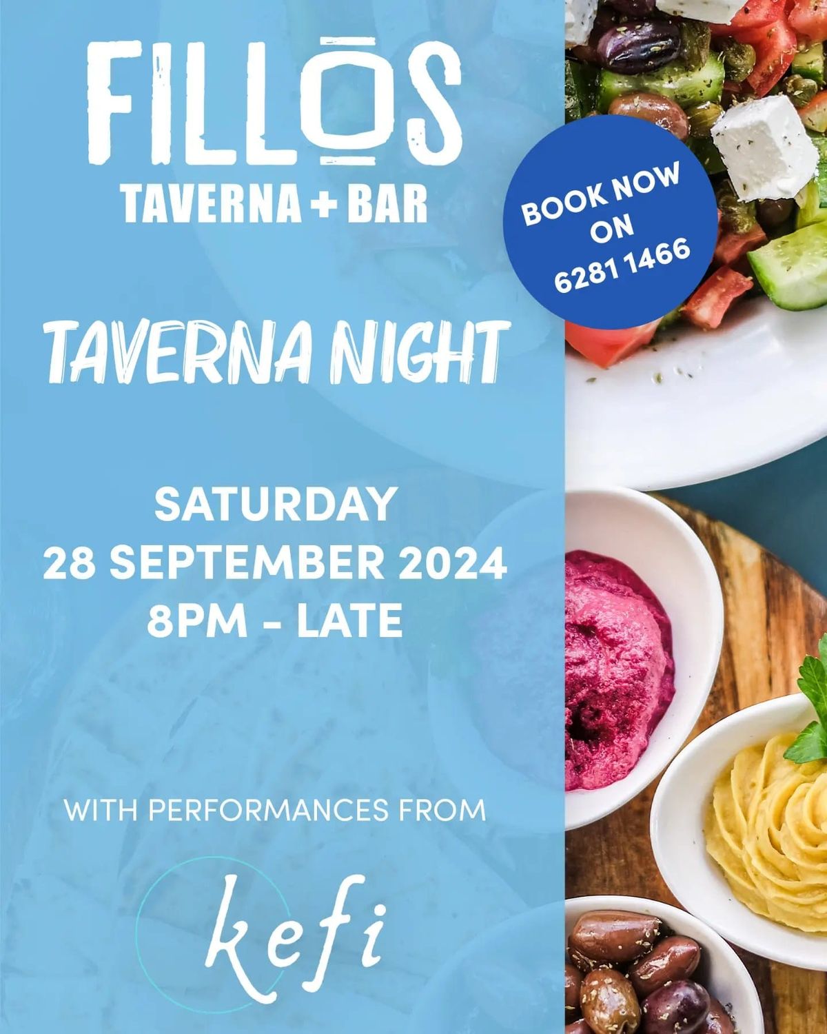 Taverna Night @ Fillos Taverna + Bar