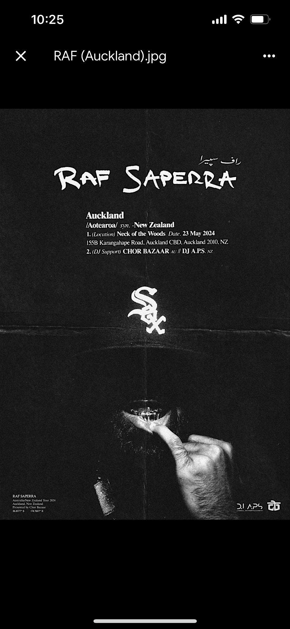 Raf-Saperra Live In Auckland