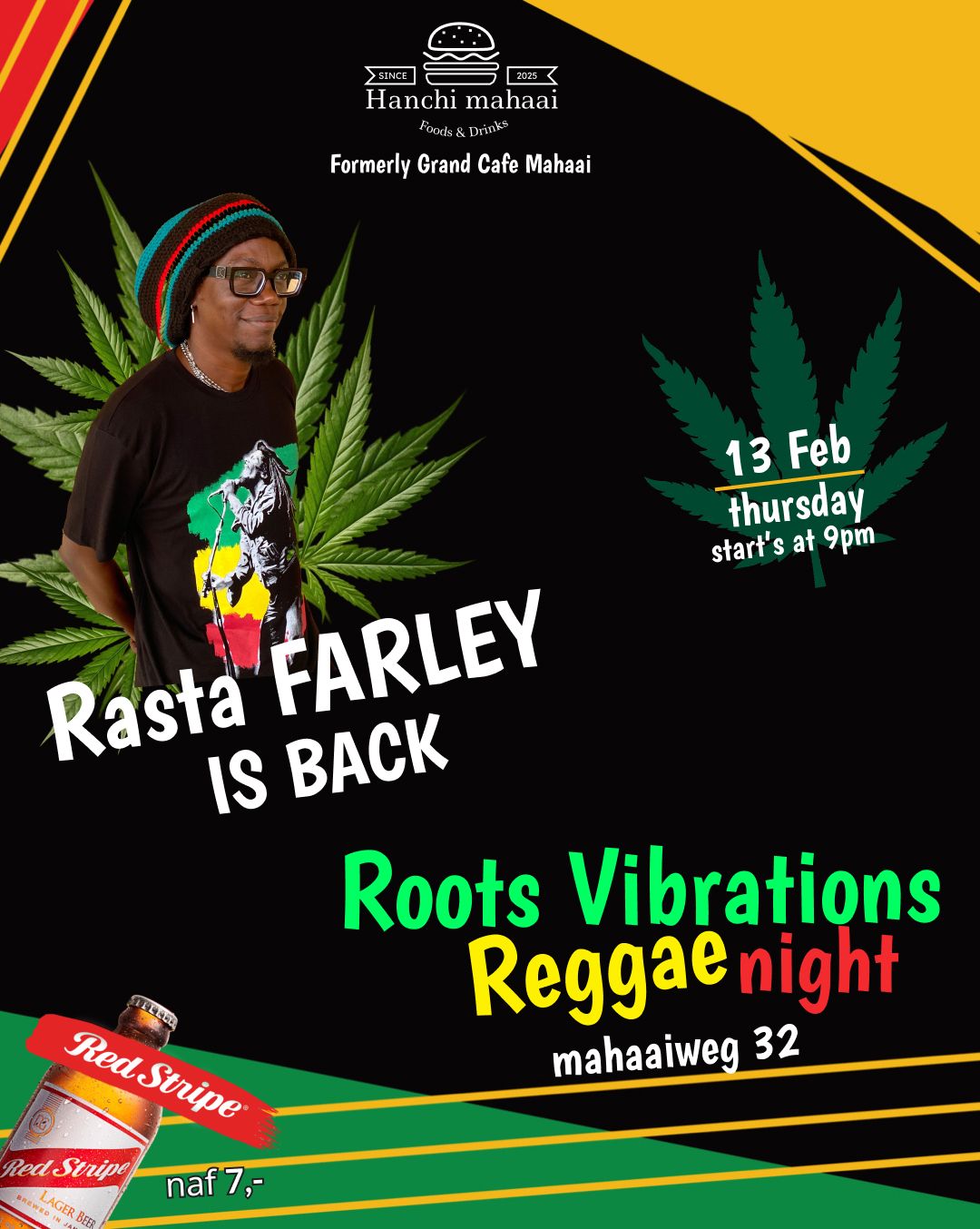 Roots Vibration Reggea Night @ Mahaai 