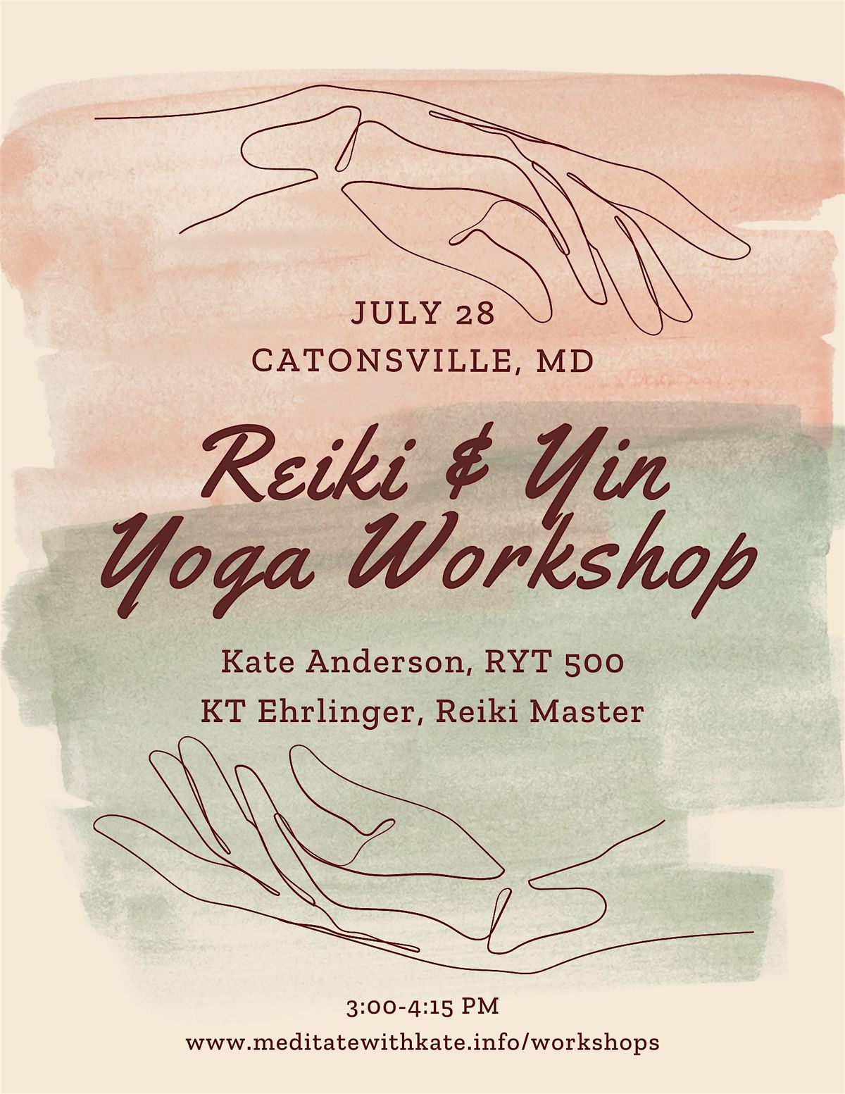 Reiki & Yin Yoga Workshop with KT and Kate
