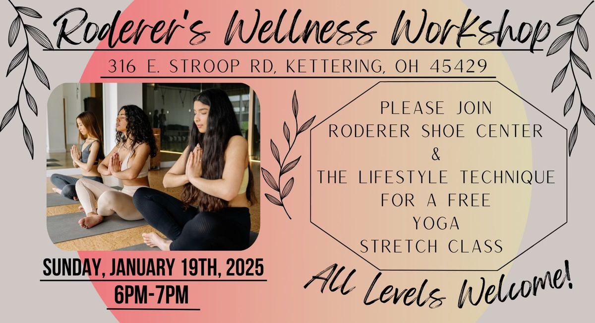 Roderer Wellness Workshop: FREE Yoga Stretch Class