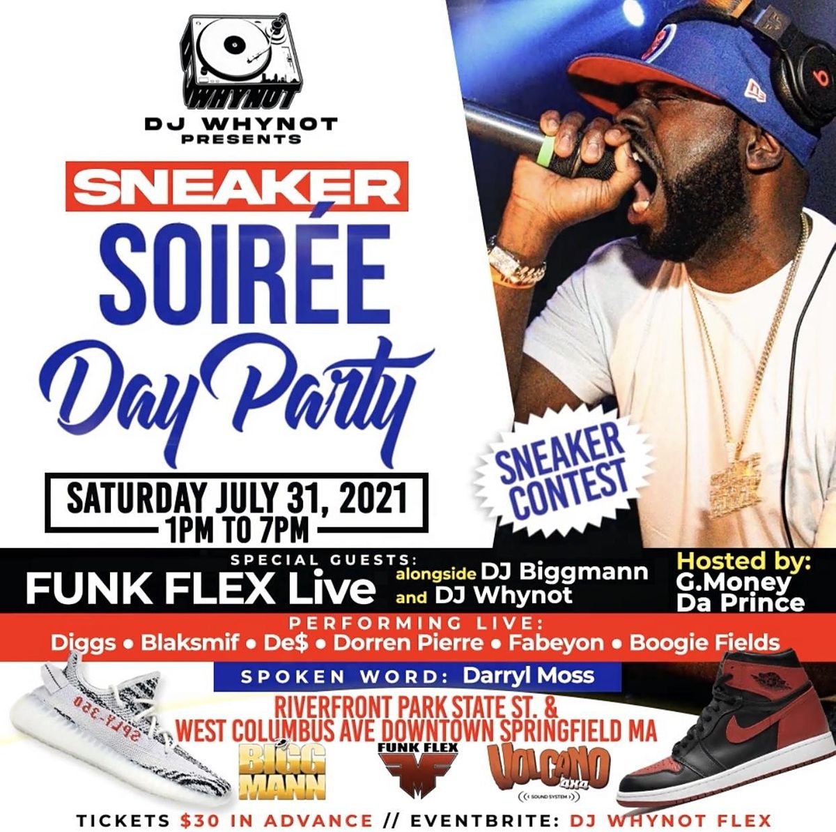 DJ WHYNOT SNEAKER SOIREE DAY PARTY FEATURING SPECIAL GUEST FUNKMASTER FLEX!