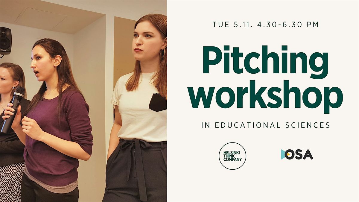 Pitching Workshop in Educational Sciences