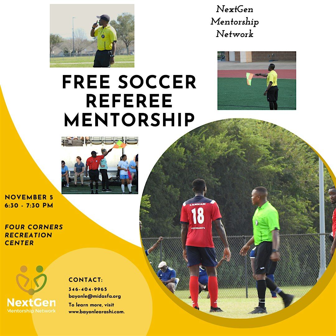 Houston Soccer Referee Mentorship 2024