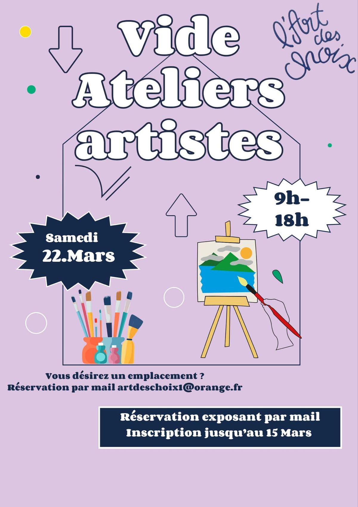 Vide ateliers d\u2019artistes