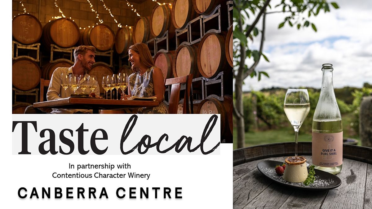 Taste Local Workshops with Contentious Character Winery