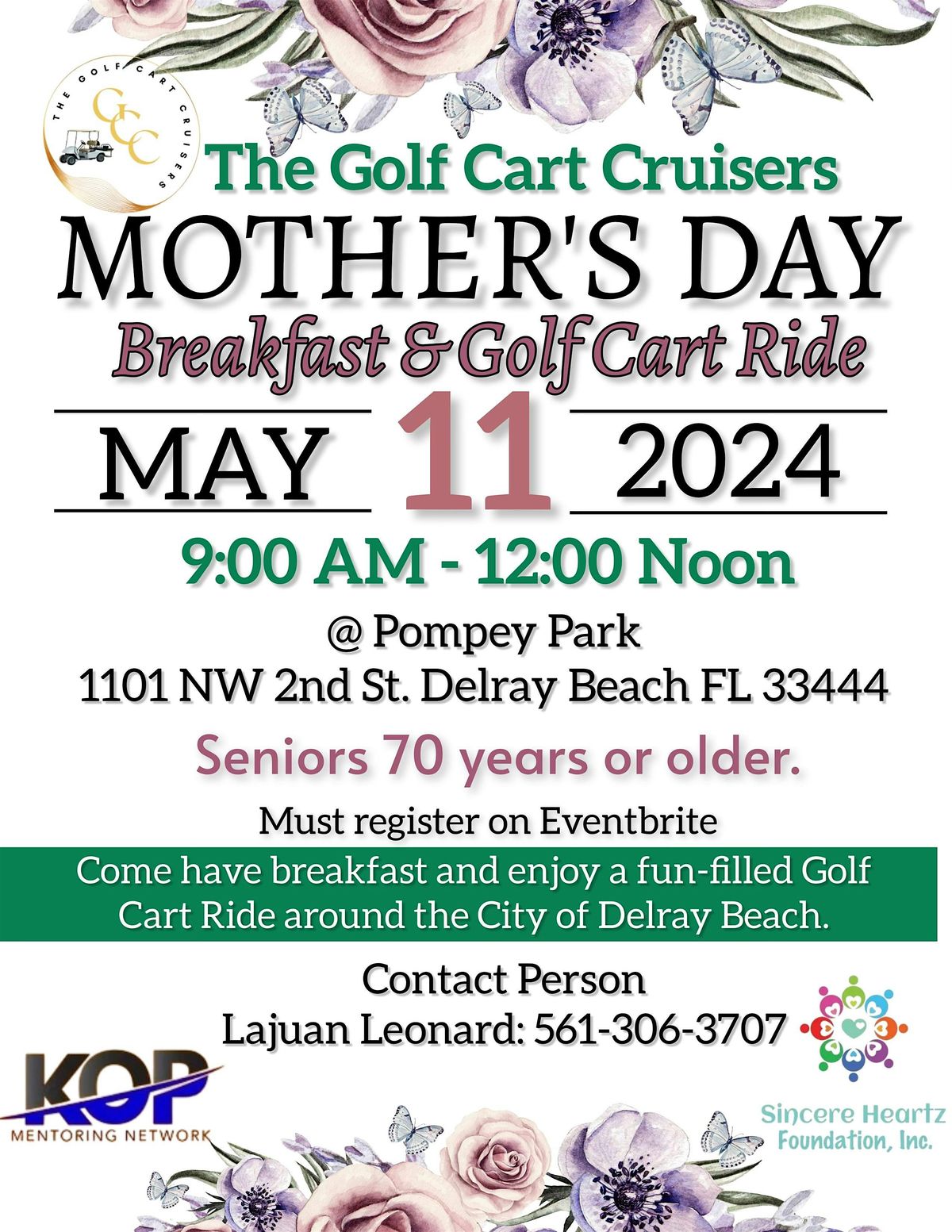 Annual Mother\u2019s Day Breakfast and Golf Cart Ride