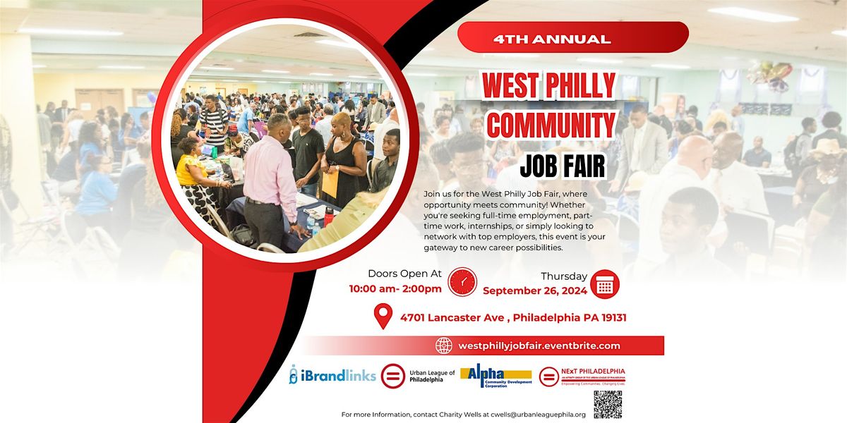 4th Annual West Philly Community Job Fair