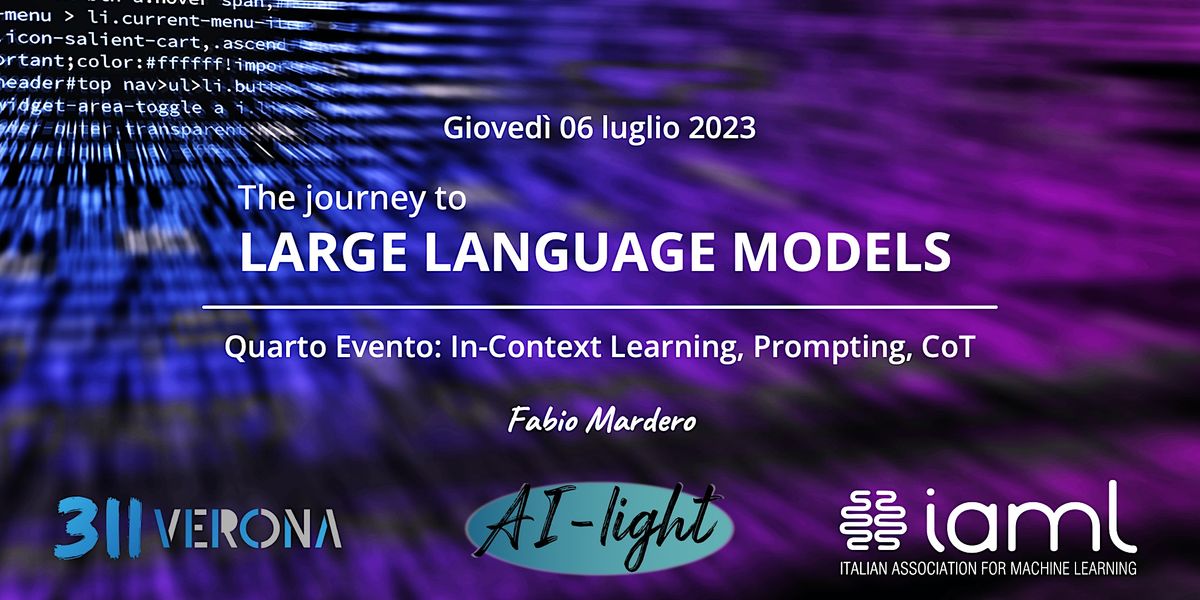 The Journey to Large Language Models: In-Context Learning, Prompting, CoT