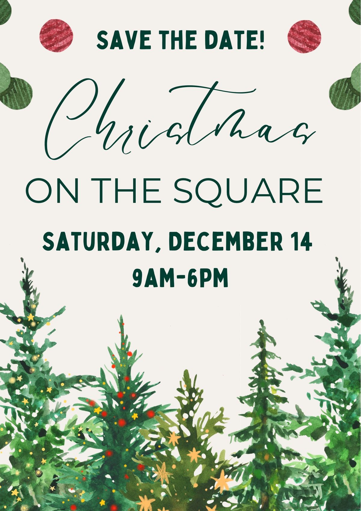 Save the Date\u2014Christmas in the Square