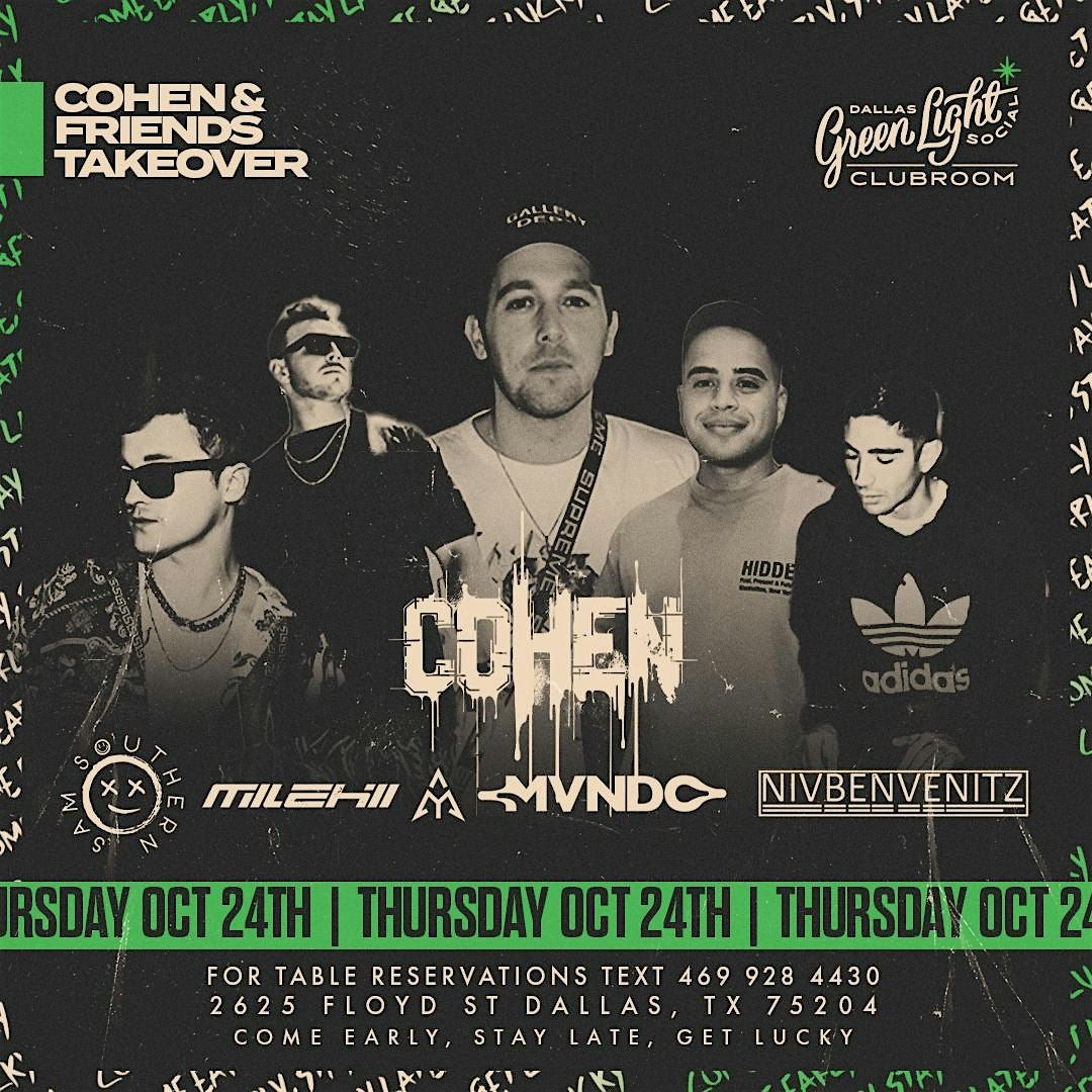 Cohen & Friends at Green Light Social  10\/24