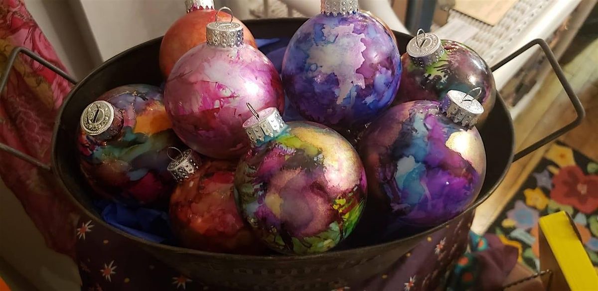 Art Ink and Drink  " Kaleidoscope Holiday Ornaments" at Two Blokes Brewery