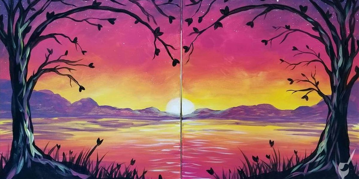 Amorous Sunset - Date Night - Paint and Sip by Classpop!\u2122