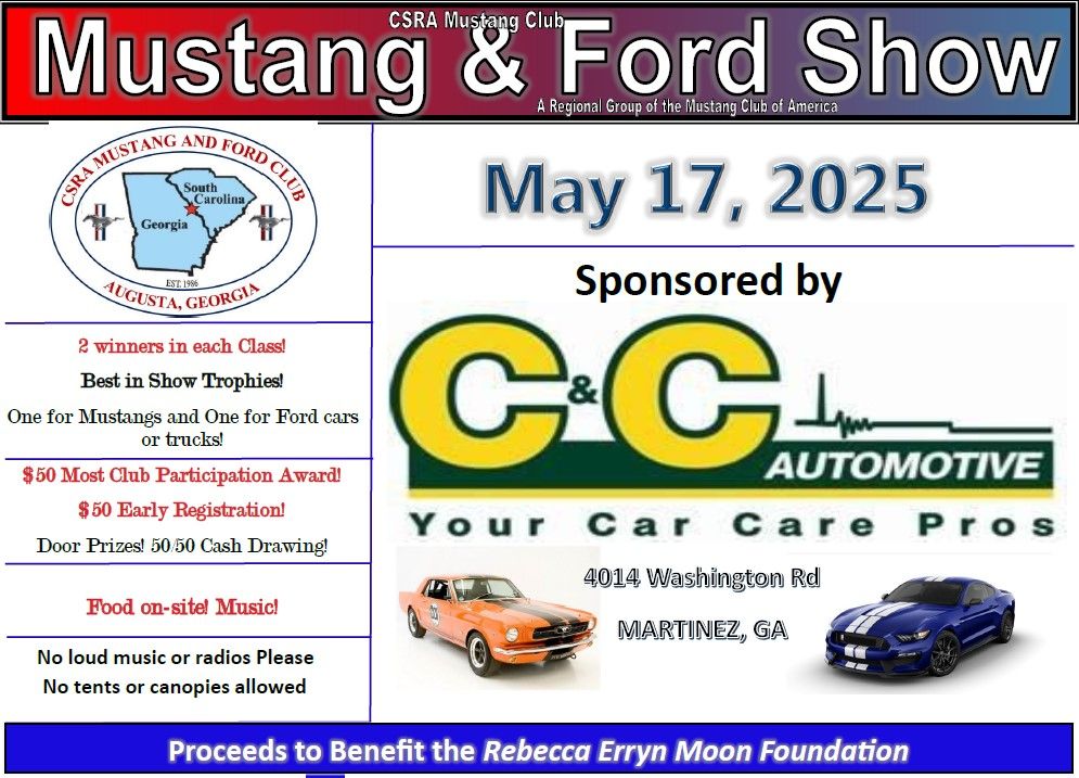 CSRAM&FC Annual Mustang and Ford Show 