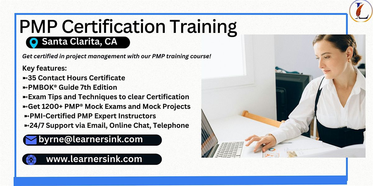 Confirmed 4 Day PMP Bootcamp In Santa Clarita, CA