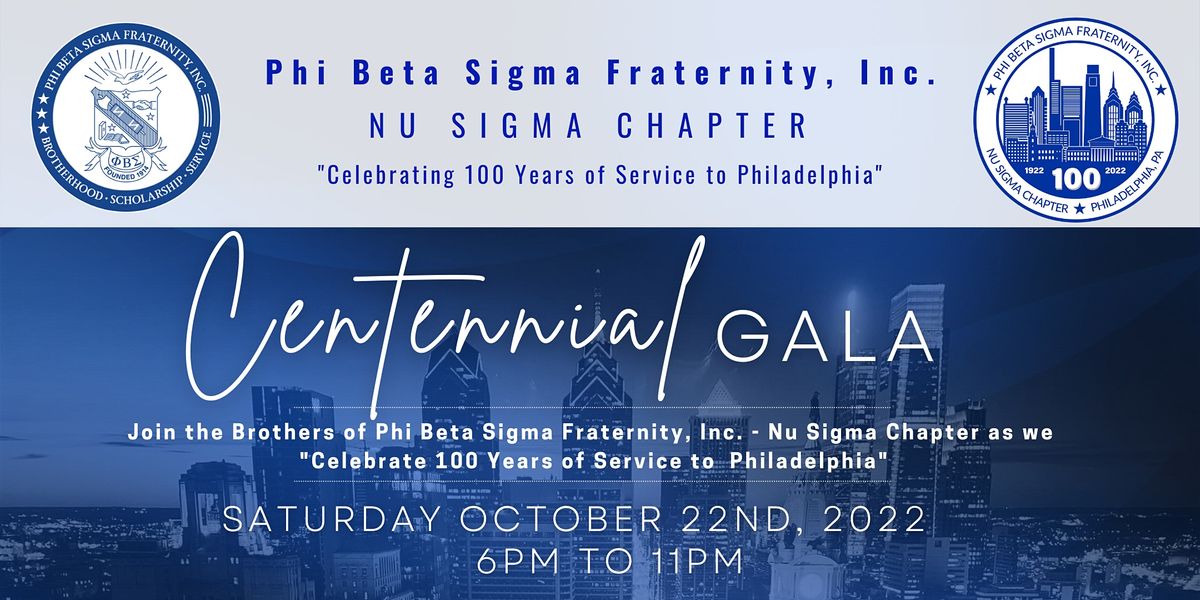 Nu Sigma Chapter Centennial Gala