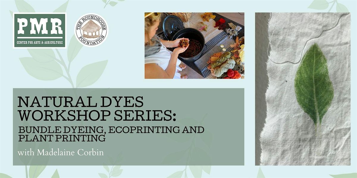 Natural Dyes Workshop Series: Bundle Dyeing, Ecoprinting, & Plant Printing