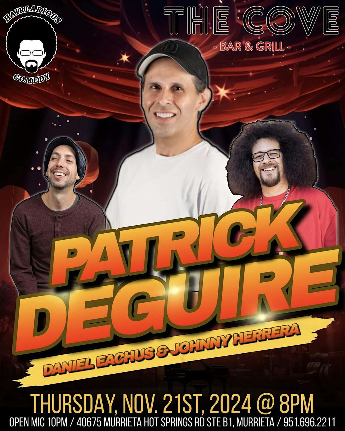 HAIRlarious Comedy Show W\/ Daniel Eachus & Patrick DeGuire