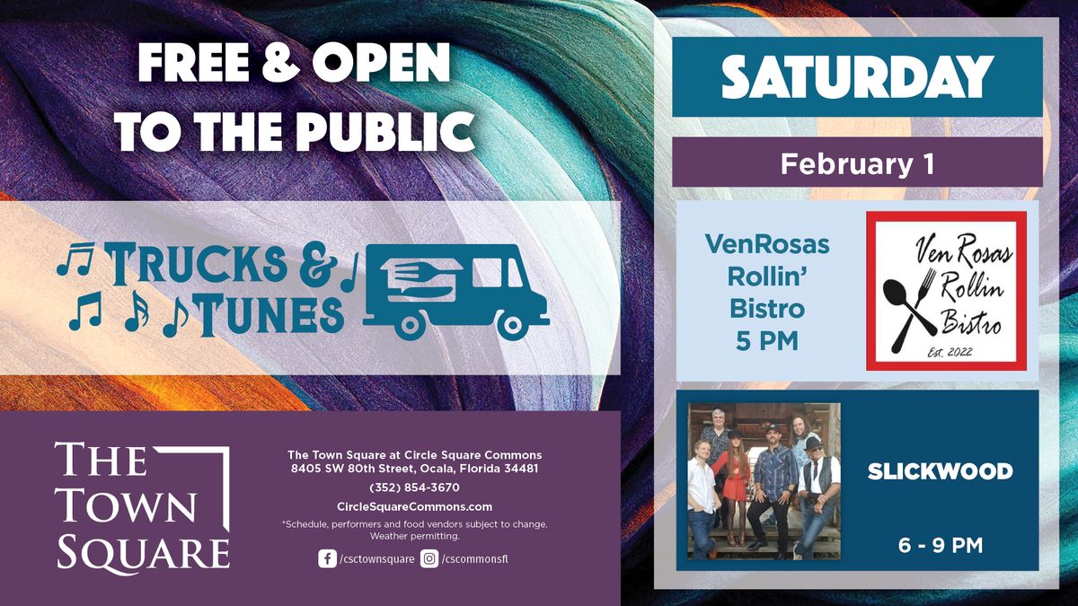 Trucks & Tunes with VenRosas Rollin' Bistro & Slickwood