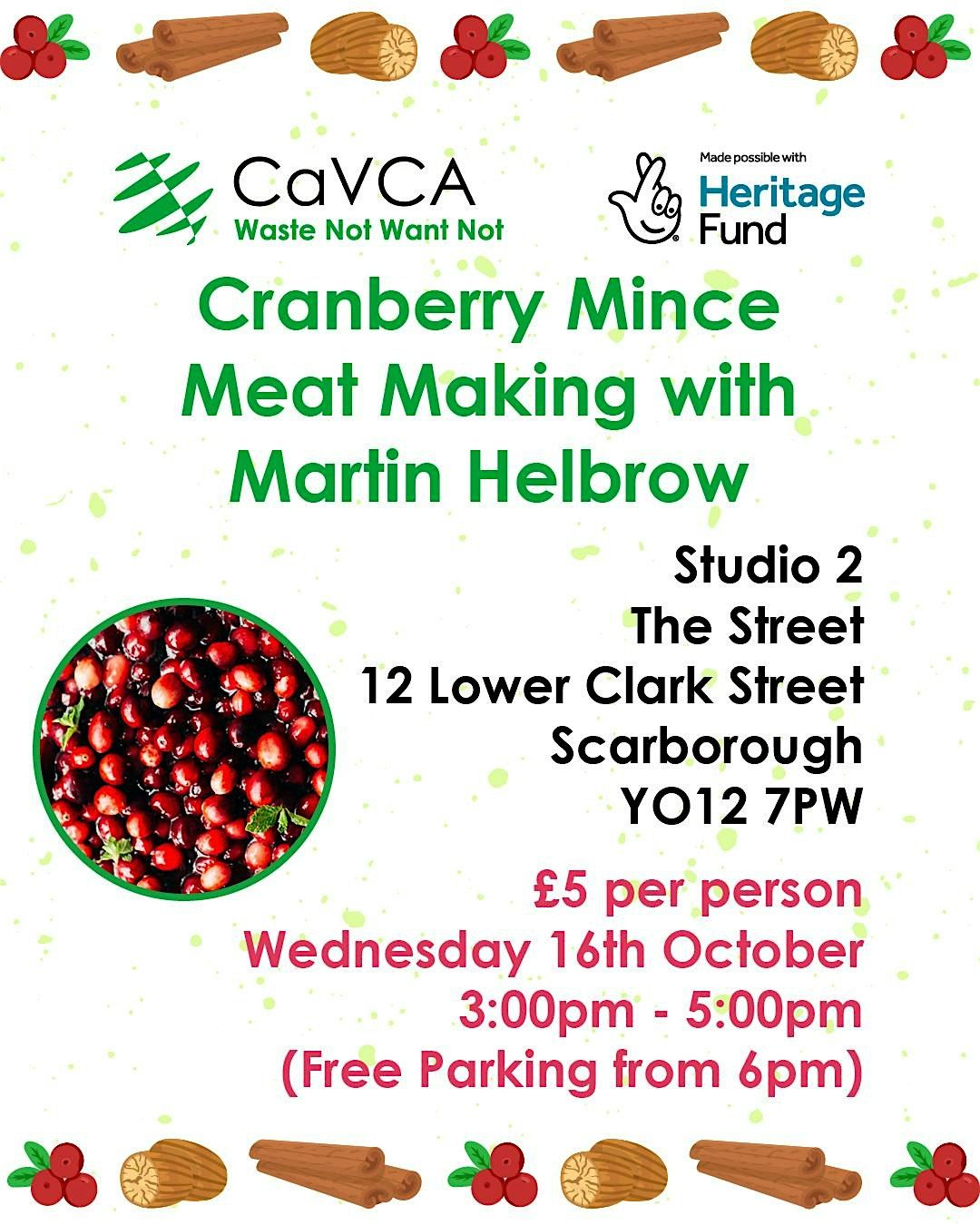 Cranberry Mince Meat Making with Martin Helbrow