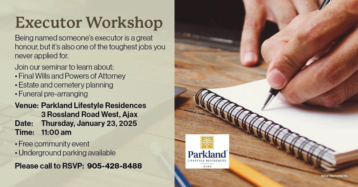 Executor Workshop at Parkland Lifestyle Residences