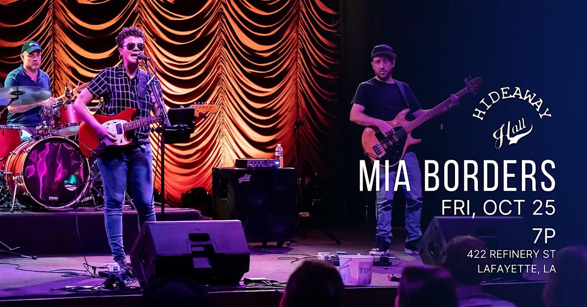 Mia Borders Trio at Hideaway Hall