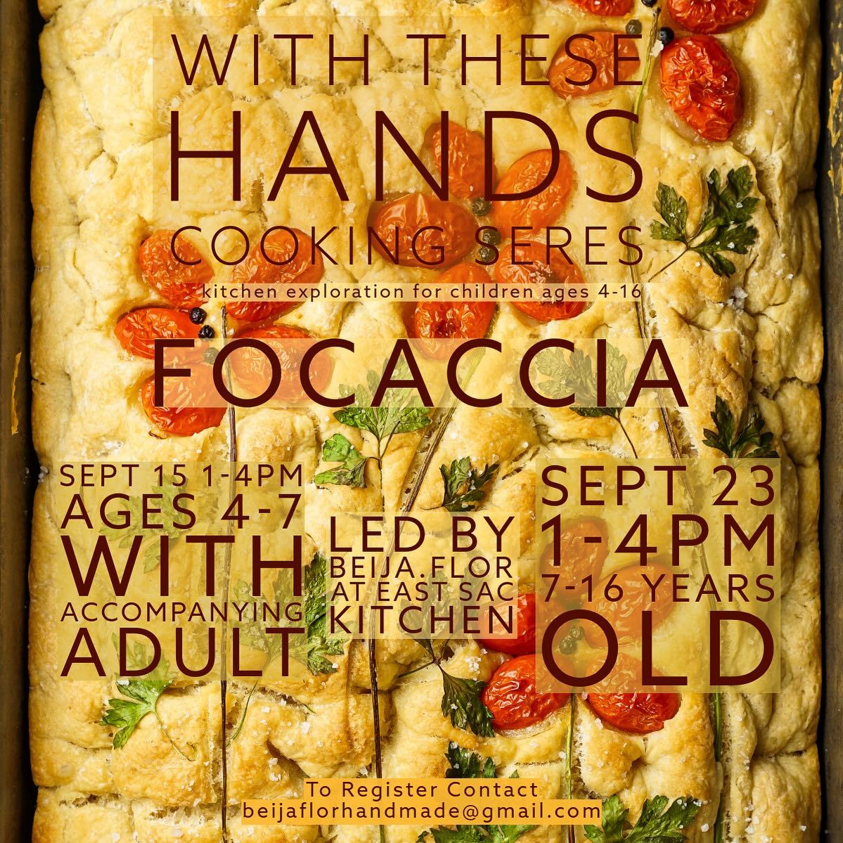 Focaccia Art cooking class