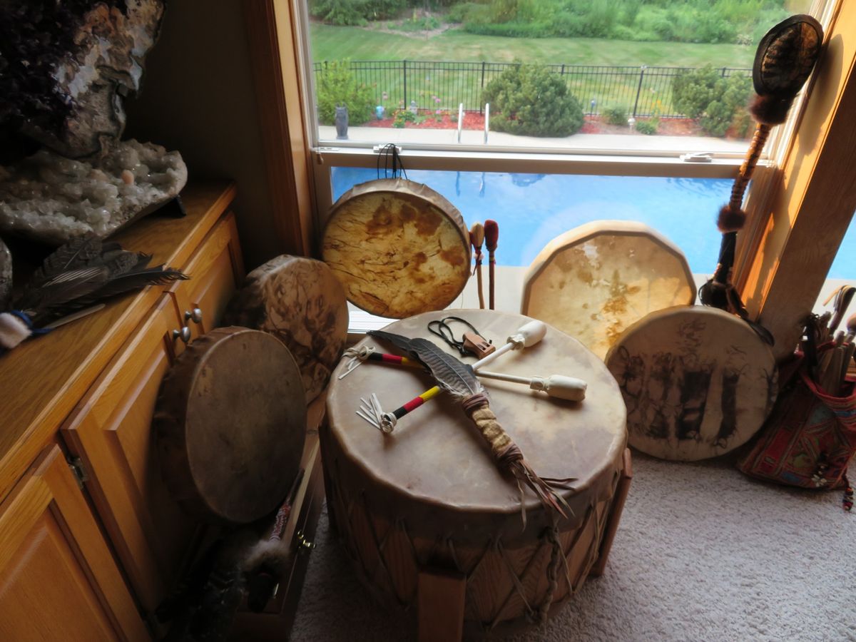 Drumming in Sacred Circle - with Messages & Codes