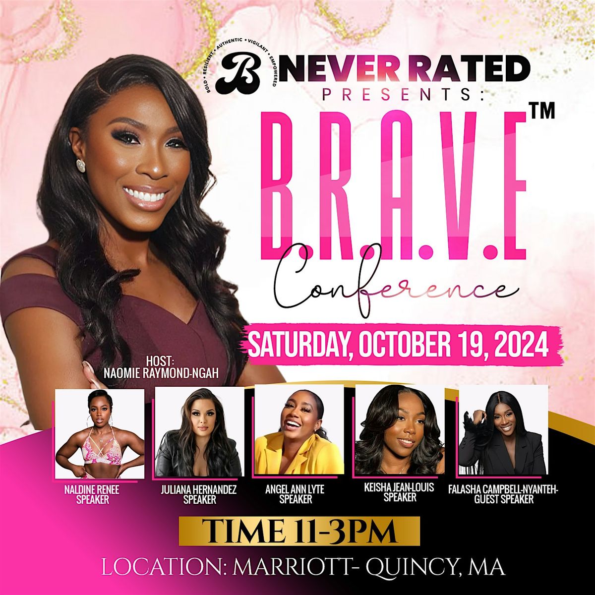 Get ready to walk  BOLD, RESILIENT, AUTHENTIC, VIGILANT and EMPOWERED!