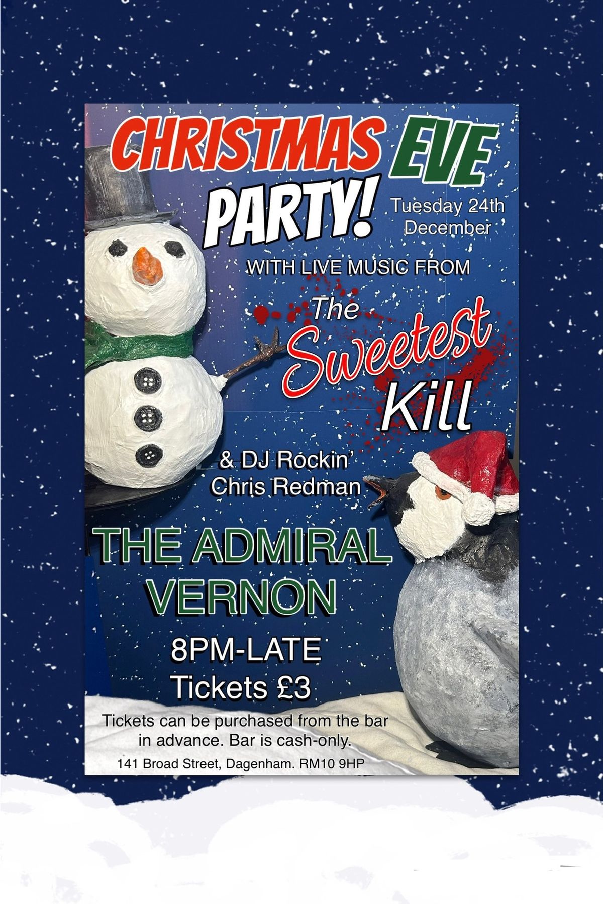 XMAS EVE PARTY @ THE ADMIRAL VERNON